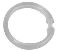 Anneaux Pour Rideau De Douche, Lot De 12 Anneaux De Douche Pour Suspendre Le Rideau De Douche à La Barre De Douche, Grand Format, Design Rond, Plastique, 6 Cm, Transparent - Wenko