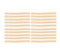 Anneaux Reliure Dossier Spirale, Spirales Plastiques 19mm 20 Pièces - Durable et Résistant, Gloss Anti - Usure, Pour A4 A5 Étudiants et Bureaux;spirales reliure;anneaux spirale (Orange)