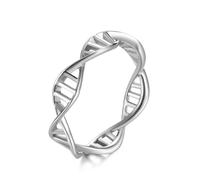 Anneaux Ring Bijoux femmes hommes ADN Double Spiral Rose Gene Set Set Women's Twist Modèle Génération de main Simple Génération
