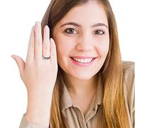 Anneaux rotatifs | Anneaux d'anxiété givrés en titane | Taille 6-11, Vintage Spinner, Cadeaux de promesse pour petite amie, Bague de méditation Tumotsit
