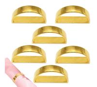 Anneaux se sirviette en métal, Support Te Tissu xour Yes Boucles, lis métaux à moitié Circulaire avec Un Ensemble ie Cycles de Serviette léger ye 6 pour Les paramètres du Table, he Mariage, Le