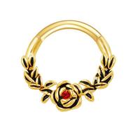 Anneaux septum élégants en cristal ton argenté en acier inoxydable clique-nez pour perce-oreilles Bijoux de corps à la mode Anneau de nez simple et élégant, taille unique, comme décrit, Comme décrit