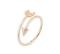 Anneaux tendance en acrylique bijoux cuivre bague couple ouverture réglable pointe de flèche bagues croissant bague, taille unique, Cuivre, Aucune pierre précieuse