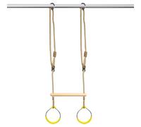 Anneaux trapézoïdaux - Balançoire singe Anneaux pour le jardin - Appareil de jeu pour escalade - Équilibre - Pour cadre de porte - Arbre - Aventure - Parcours