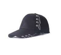 Anneaux Unisexes Casquette De Baseball Snapback Hip Hop Hop Kpop Chapeau De Camionneur De Camionneur De Piercing Bague Punk Chapeau Punk pour Femmes Hommes