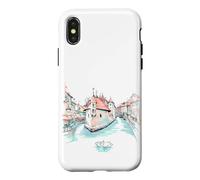 Annecy - Venezia - Gondoliere in Gondola - Color Design Coque pour iPhone X/XS