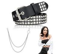 "Annee Ceinture femme cuir - Élégante Ceinture femme grande taille, Rock, Punk, Rivet - Conçue pour l'usage quotidien et la mode, Inspirée par la ceinture Lara Croft"