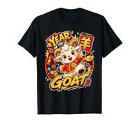 Année De La Chèvre Pièces Porte-Bonheur Conception du Nouvel T-Shirt
