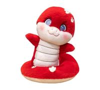 Année de la poupée serpent, mascotte poupée serpent, 2025 Mascotte chinoise en peluche de l'année serpent, oreiller décoratif de ménage pour le Nouvel An lunaire pour lit, bureau