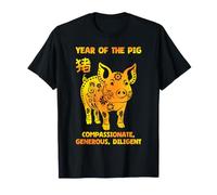 Année des Traits du Cochon Zodiaque Chinois Nouvel an Chinois T-Shirt