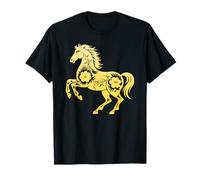 Année dorée du Cheval 2026 Nouvel an Chinois Floral T-Shirt