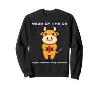 Année du bœuf Mignon Kawaii Zodiaque Chinois Nouvel an Chinois Sweatshirt