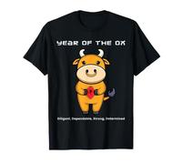 Année du bœuf Mignon Kawaii Zodiaque Chinois Nouvel an Chinois T-Shirt