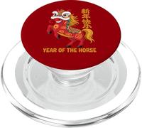 Année du Cheval 2026 CNY Zodiac Chinese Festival Œuvre d'art PopSockets PopGrip pour MagSafe