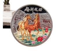 Année du Cheval 2026 - Commémoratif pour Bonheur et Succès,2026 Souvenir du Cheval | Pour Les Collectionneurs De Famille et Les Passionnés De La Culture Chinoise, Casiers De Bureau