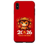 Année du Cheval 2026 Happy Chinese Lunar New Year Kids Coque pour iPhone XS Max