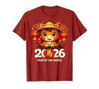 Année du Cheval 2026 Happy Chinese Lunar New Year Kids T-Shirt