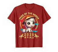 Année du Cheval 2026 Mignon Nouvel an Lunaire Chinois 2026 Enfants T-Shirt