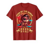 Année du Cheval 2026 Mignon Nouvel an Lunaire Chinois 2026 Enfants T-Shirt