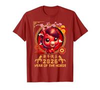 Année du Cheval 2026 Nouvel an Lunaire Chinois 2026 garçons Enfants T-Shirt