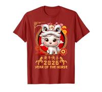 Année du Cheval 2026 Nouvel an Lunaire Chinois 2026 garçons Enfants T-Shirt