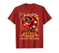 Année du Cheval 2026 Nouvel an Lunaire Chinois 2026 garçons Enfants T-Shirt