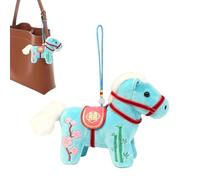 Année du Cheval 2026 Ornement - Pendentif Sac en Peluche | Animal en Peluche du Nouvel an,pour Adultes Passionnés De Mode Étudiants Collectionneurs Fête D Anniversaire École Voyage Shopping