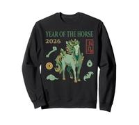 Année du Cheval 2026 Zodiac Happy Chinese New Year Sweatshirt