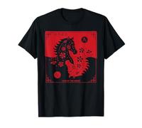 Année du Cheval 2026 Zodiaque Chinois Nouvel an Lunaire Feu T-Shirt