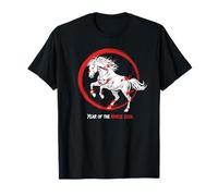 Année du Cheval 2026 Zodiaque Lunaire Nouvel an Chinois T-Shirt