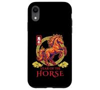 Année du Cheval Art Zodiaque Chinois Patrimoine Asi Coque pour iPhone XR