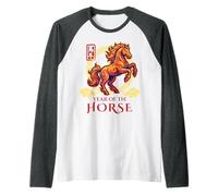 Année du Cheval Art Zodiaque Chinois Patrimoine Asi Manche Raglan
