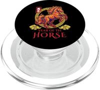 Année du Cheval Art Zodiaque Chinois Patrimoine Asi PopSockets PopGrip pour MagSafe