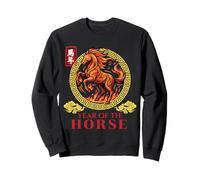 Année du Cheval Art Zodiaque Chinois Patrimoine Asi Sweatshirt