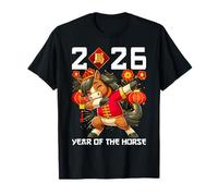 Année du Cheval Dabbing Happy Chinese Lunar New Year 2026 T-Shirt