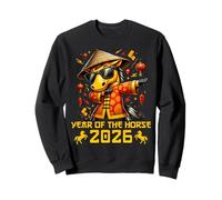 Année du Cheval Dabbing Zodiac Horse Nouvel an Chinois 2026 Sweatshirt