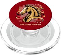 Année du Cheval de feu 2026 Nouvel an Lunaire Chinois Festif PopSockets PopGrip pour MagSafe