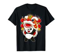 Année du Cheval Panda Lion Danse Nouvel an Chinois 2026 T-Shirt