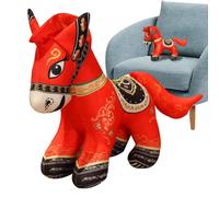 Année du Cheval Peluche | Doudou Doux - 2026 Année Chevale Mascotte | pour, Adolescents, Adultes, collectionneurs de Chambre à Coucher, Chambre d'enfant, canapé, lit, Temps de Jeu