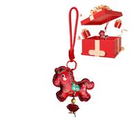 Année du Cheval | Pendentif Prospère pour Le Nouvel an 2026 - Sac de Cheval Brodé - Mural Fenêtre Fête Vacances Adultes Amis Maison