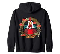 Année du Coq drôle Mignon Chinois Zodiaque Chinois Nouvel an Sweat à Capuche