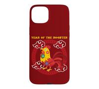 Année du Coq Mignon Kawaii Nouvel an Chinois Zodiaque Chinois Coque pour iPhone 15 Plus
