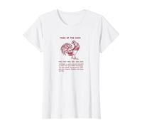 Année du Coq Zodiaque Chinois JV1 T-Shirt Graphique avec Valeur