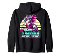 Année du dragon 1940 - Zodiaque chinois rétro années 80 Sweat à Capuche