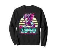 Année du dragon 1940 - Zodiaque chinois rétro années 80 Sweatshirt