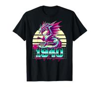 Année du dragon 1940 - Zodiaque chinois rétro années 80 T-Shirt