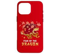 Année du Dragon 2024 Nouvel an Lunaire Nouvel an Chinois 2024 Coque pour iPhone 16 Pro Max