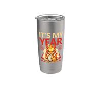 Année du dragon Bonne année chinoise 2024 C'est mon année Gobelet isotherme en acier inoxydable double paroi