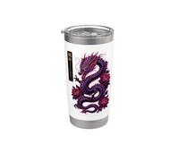Année du Dragon Horoscope Chinois Astrologie Naissance Zodiaque Gobelet isotherme en acier inoxydable double paroi