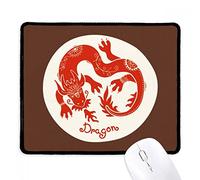 Année du Dragon, Signe du Zodiaque Chinois : Rouge Tapis De Souris Antidérapant Mouse Pad Confort Tapis De Souris Gaming pour Bureau Voyage Maison 25X30Cm